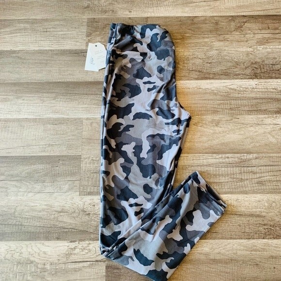Hippie Rose High-Waist Gray  Camo Leggings yoga gym size S running casual - Picture 6 of 10